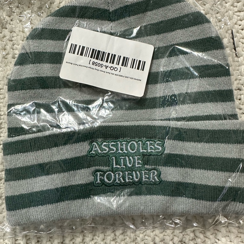 ALF STRIPE ESSENTIAL PATCH BEANIE - Picture 5 of 7